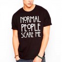Camiseta Unisex NORMAL PEOPLE SCARE ME